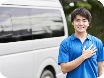 安心・安全に通所できる送り迎えが無料